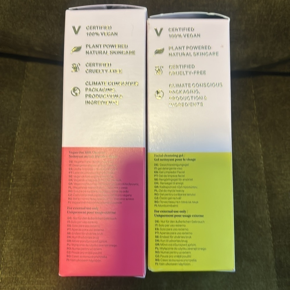 BYBI Vegan skincare bundle Milk and Crystal Clear   NIB - Picture 4 of 5